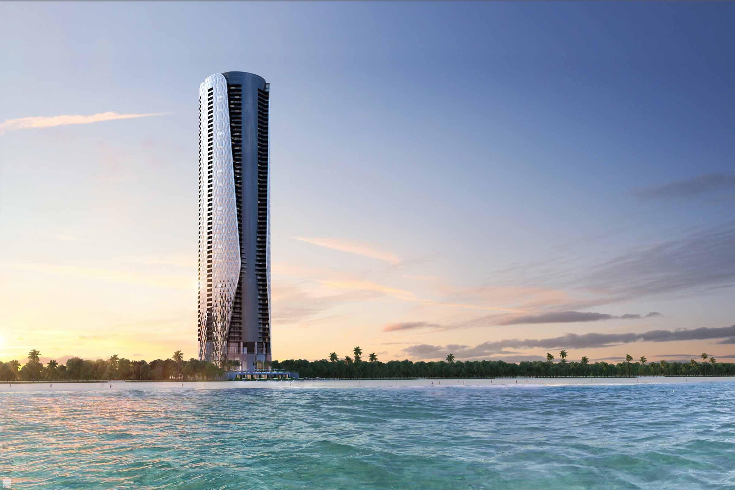 Bentley Miami Tower Beach View Rendering